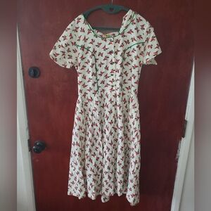 Vintage German Linen Dress